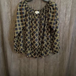 Michael Kors black and gold top. Excellent new condition.